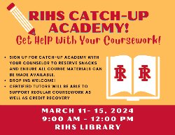 rihs catch up academy graphic